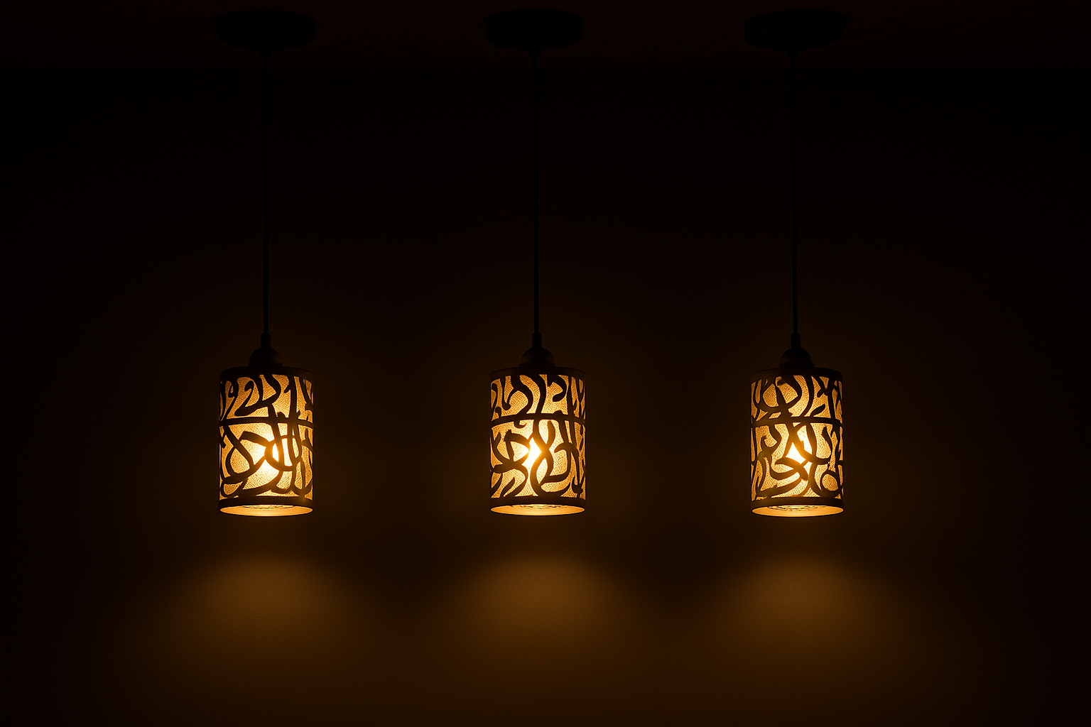 Arabic Calligraphy Pendant Lighting Lamp (Ready to ship)