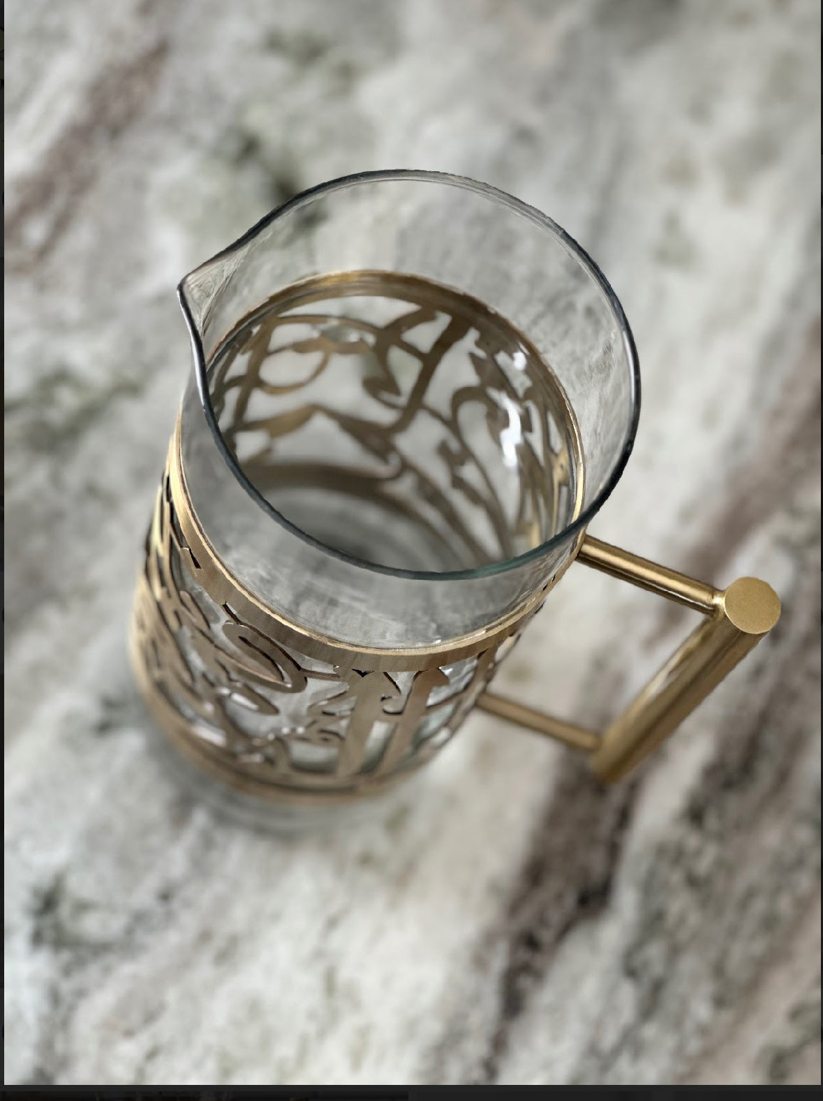 Arabic Calligraphy Pitcher Jug with Lid