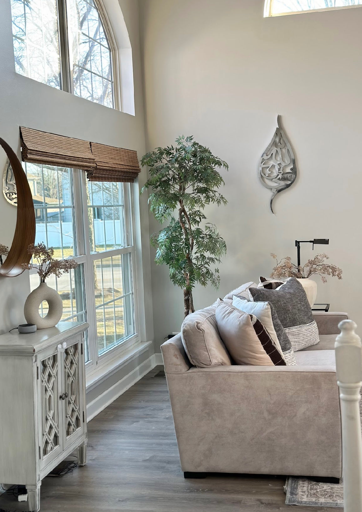 Stainless Steel Subhanallah LEAF Wall Art