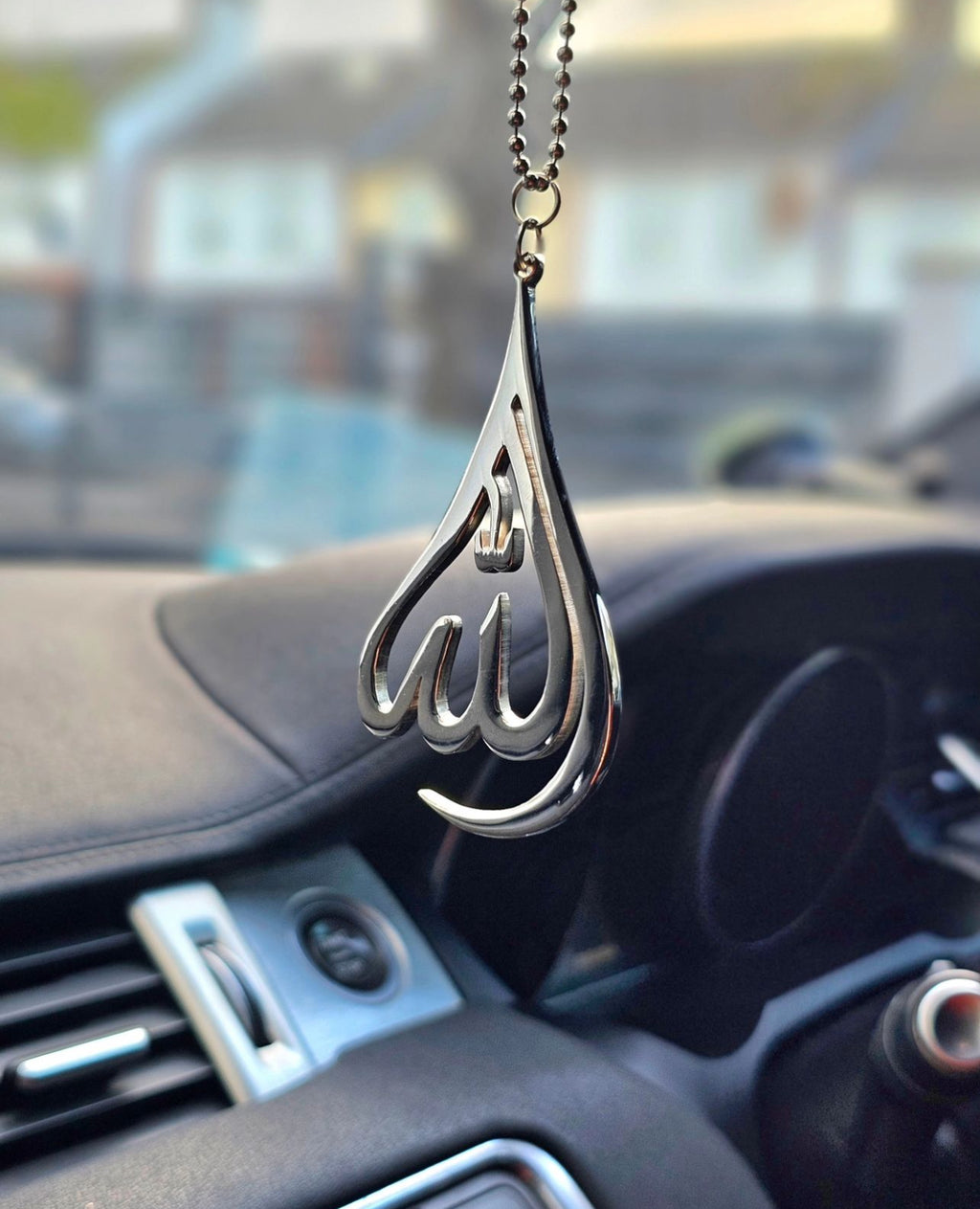 Stainless Steel Allah Tear Drop Car Hang