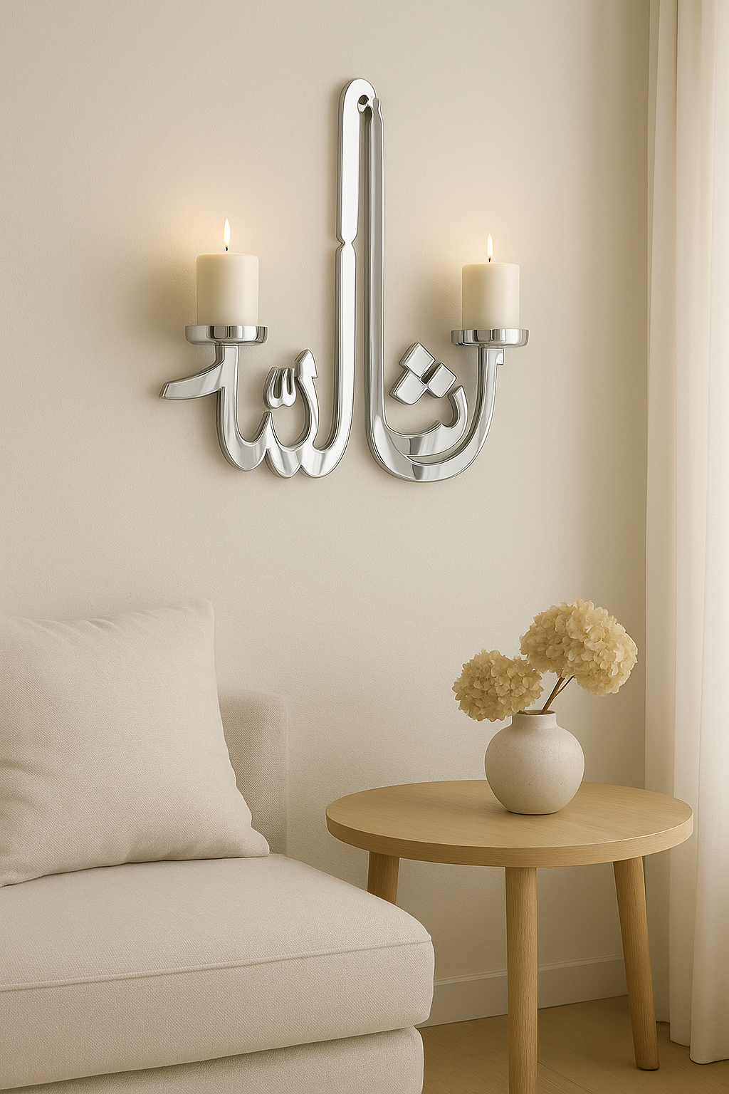 Mashallah Candle holder Wall Sconce