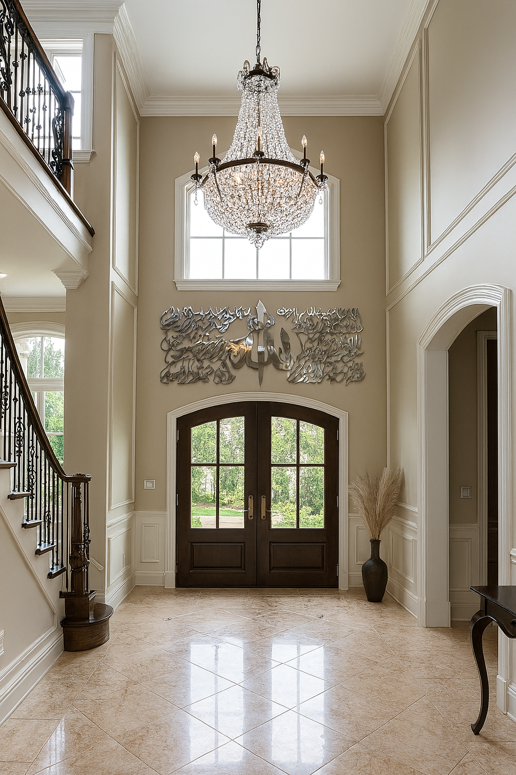 Ayat Al Kursi Rectangular Art in Wood or Steel