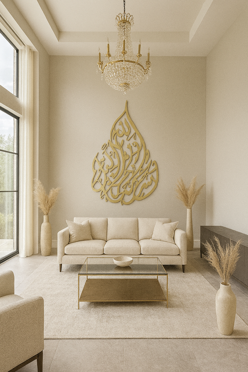 Hasbunallahu Wa Nimal Wakil Tear drop Islamic Art