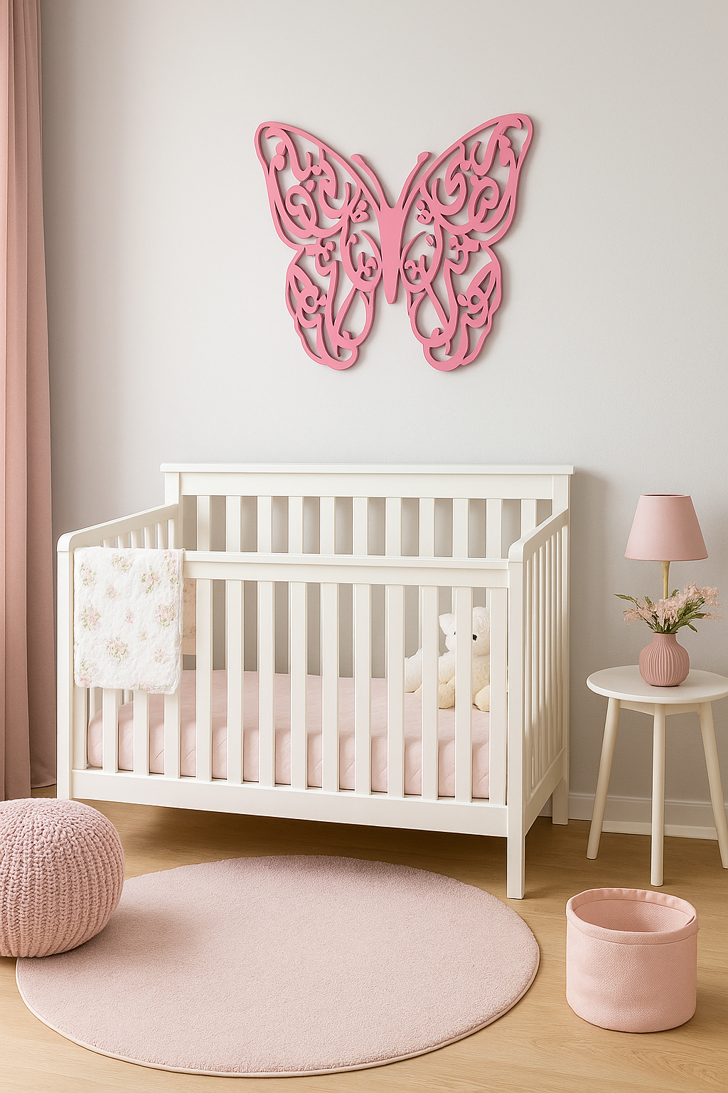 Baby Girl Room Crib Decor, Haza Min Fadli Rabbi