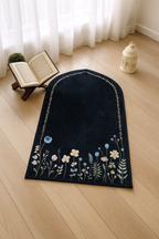 Luxury Islamic Prayer Mat & Rug – Large 48x28” Velvet with Anti-Slip, Lightweight & Travel-Friendly