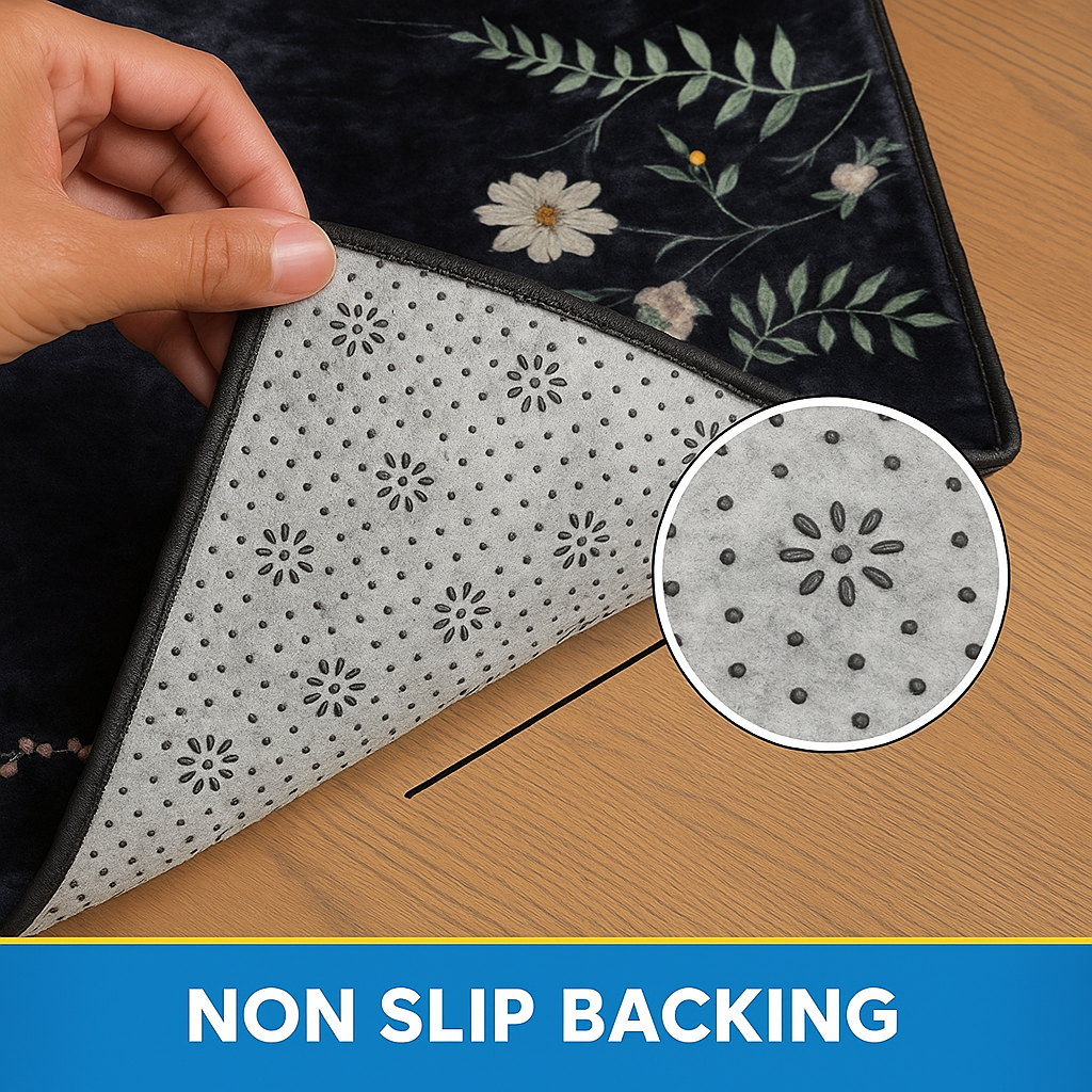 Luxury Islamic Prayer Mat & Rug – Large 48x28” Velvet with Anti-Slip, Lightweight & Travel-Friendly