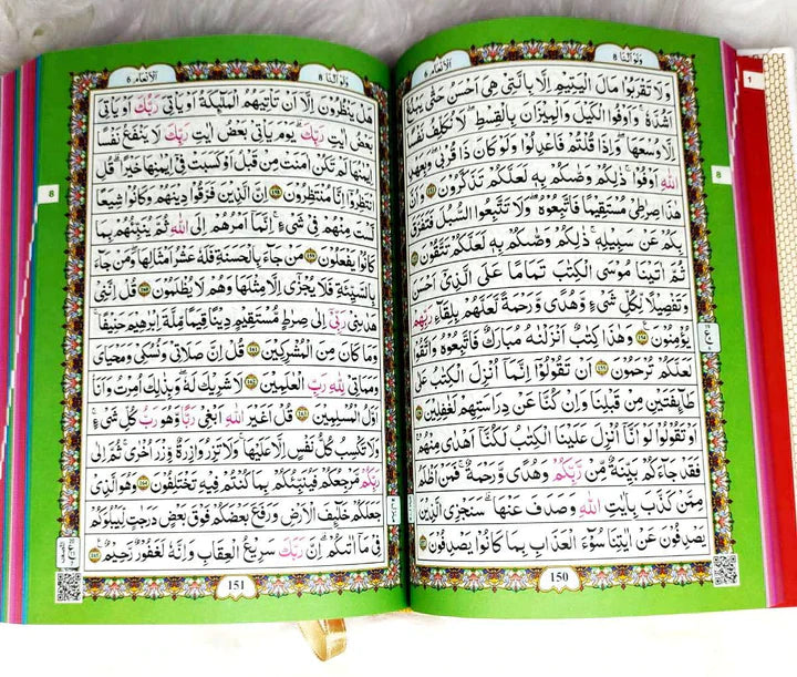 Medium Size Arabic Quran (Indo Pak script) with QR Code