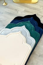 Luxury Padded Prayer Mat / Islamic Prayer Rug with Tote Bag – Non-Slip Floral Design