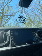 Mashallah Stainless Steel freestyle calligraphy Car hangs.
