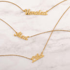 Custom Name Necklace for Women - 18K Gold Plated Personalized Jewelry