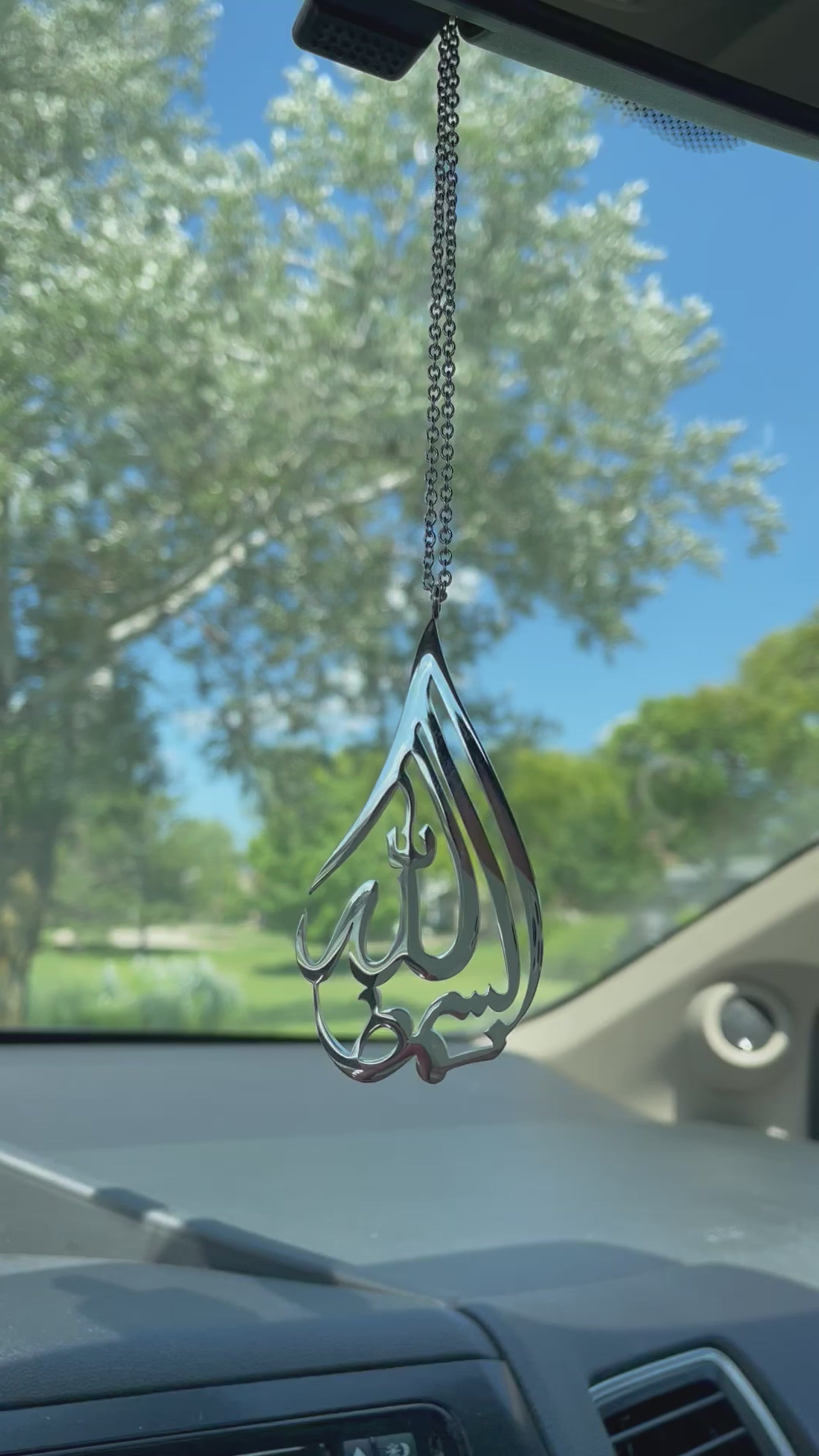 Tear Drop Bismillah Car Hang