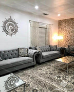 Ayat al kursi clock in Stainless steel - Modern Wall Art