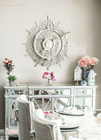 Ayat al kursi clock in Stainless steel - Modern Wall Art