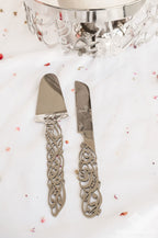 Calligraphy Metal  Serving set - Modern Wall Art