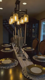 Arabesque Wooden Calligraphic Placemats chargers set