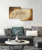 Fa Inna Maal Usri Yusra Resin Wall Art 36 Inch Metal