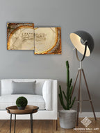 Fa Inna Maal Usri Yusra Resin Wall Art 36 Inch Metal