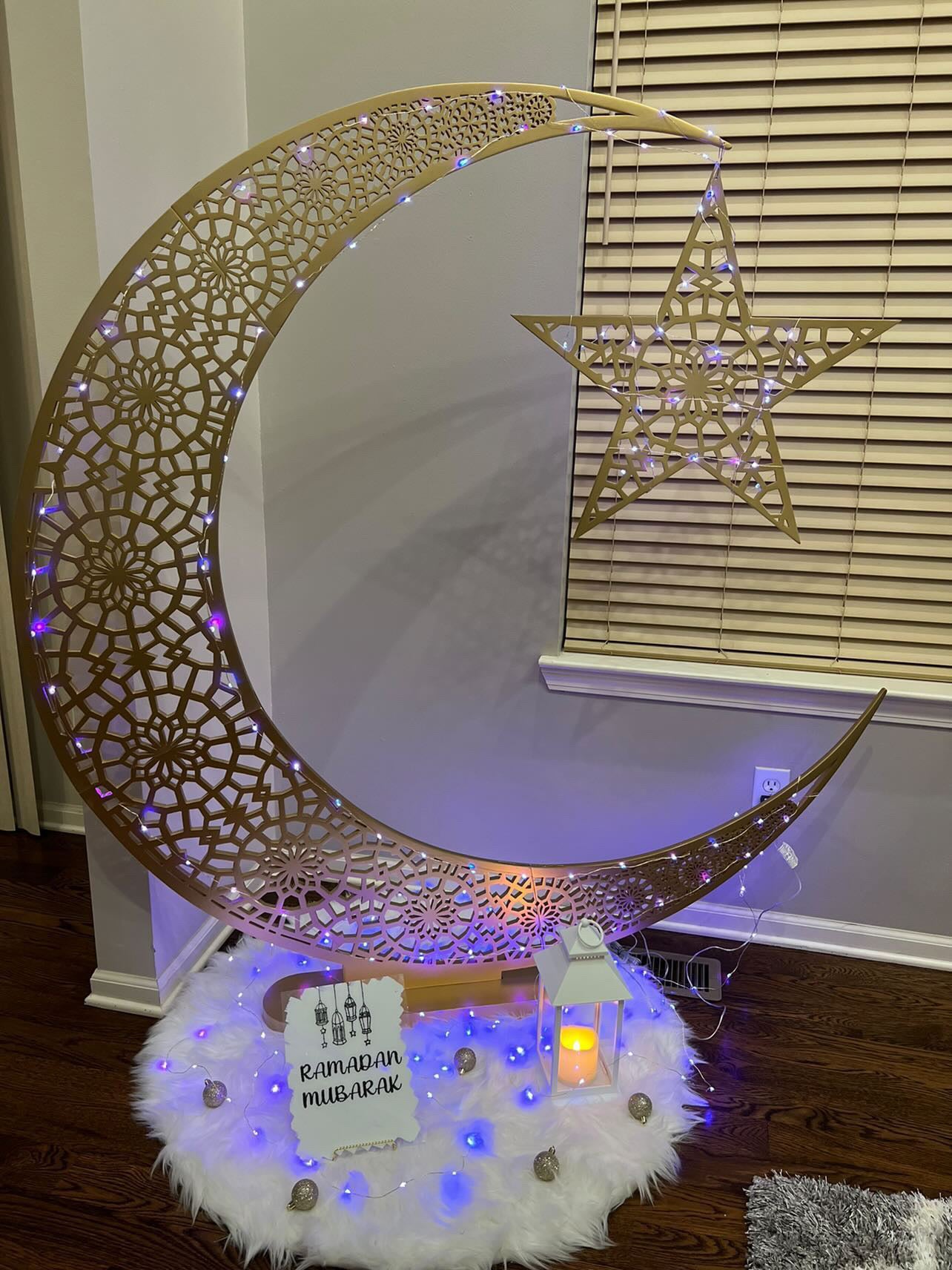 Fairy Lights for Crescent Hilal Moon (Moon Not Included)