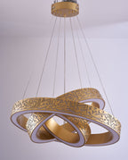 Illuminate with Faith: 3 Qul LED Ring Chandelier(Ready to ship)
