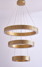 Illuminate with Faith: 3 Qul LED Ring Chandelier(Ready to ship)