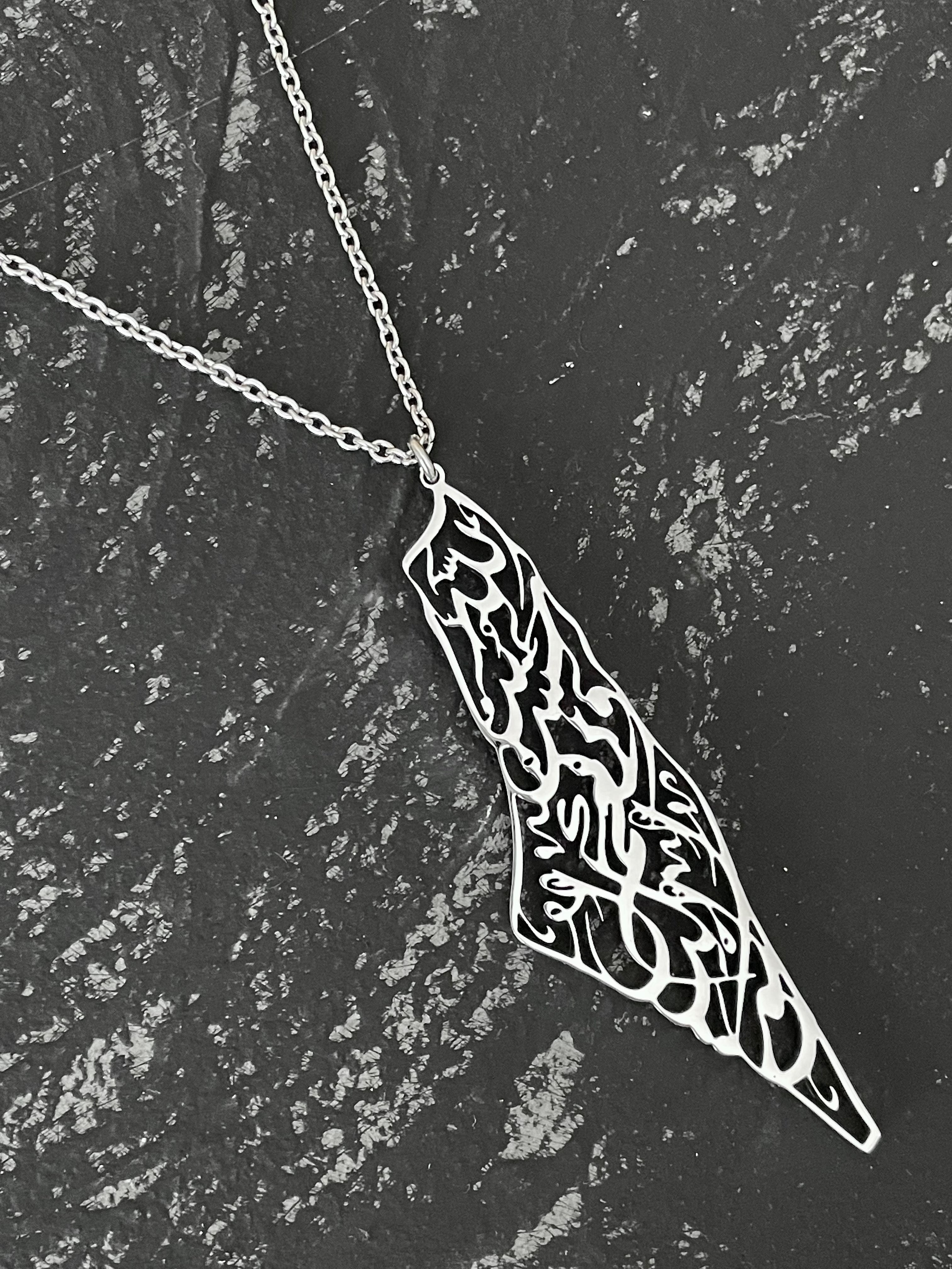 Palestine Map Car Hang Pendant
