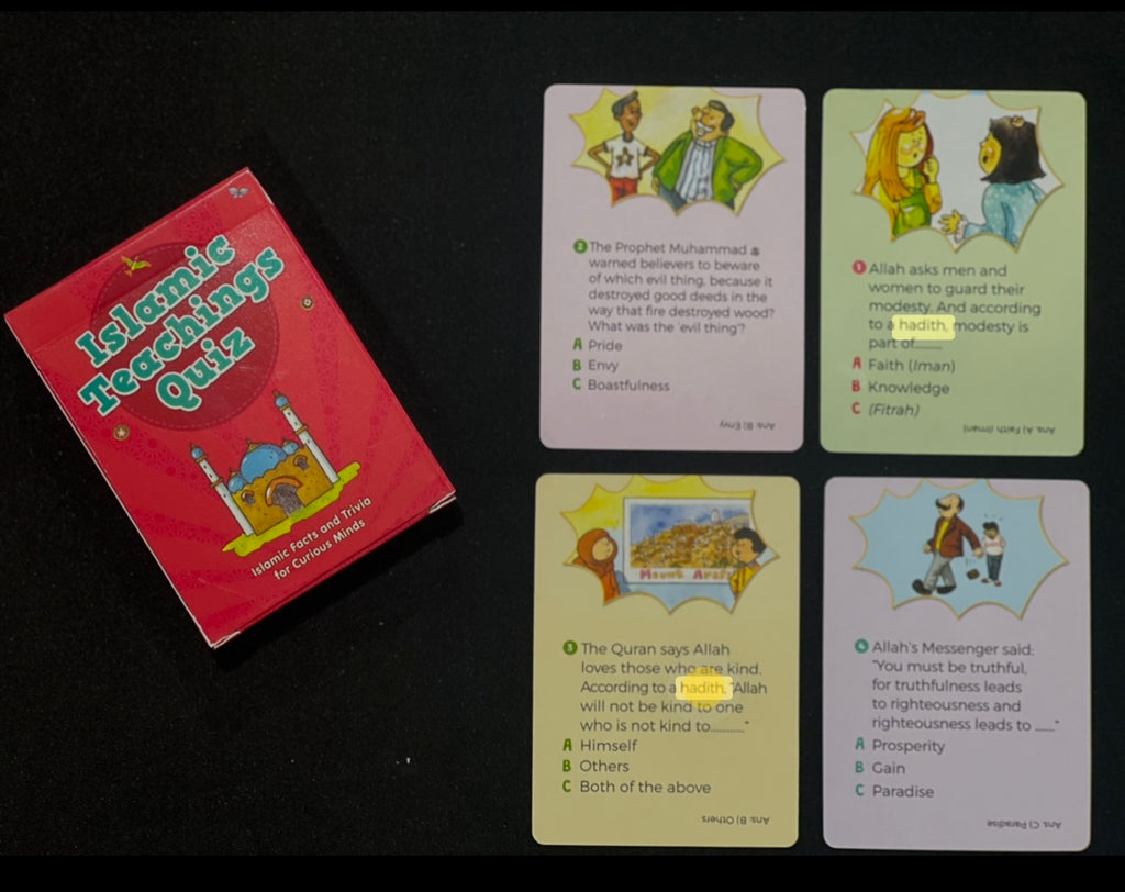 Islamic Themed Quiz Cards 100% Knowledge 100% Fun