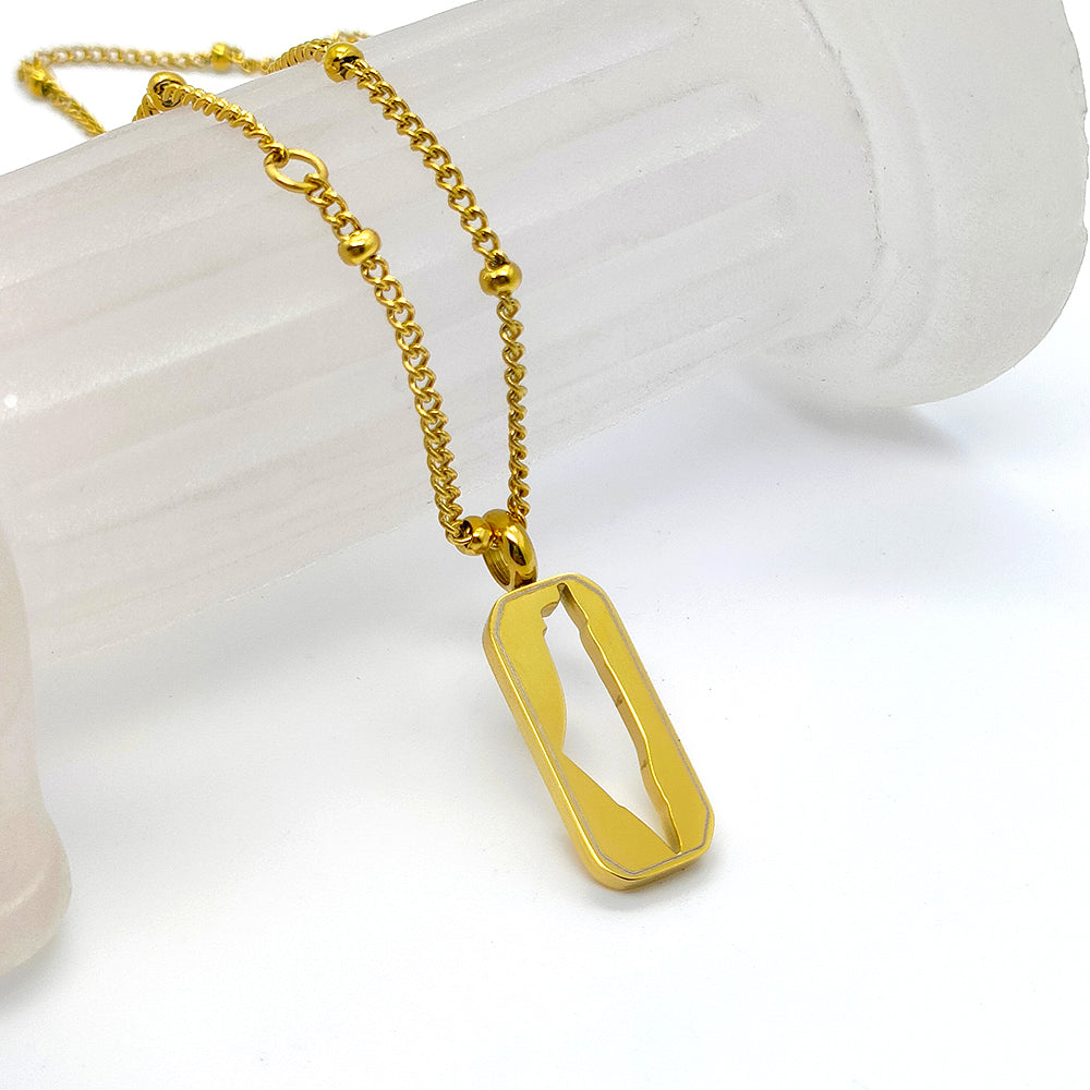 Palestine Tag Necklace | Women