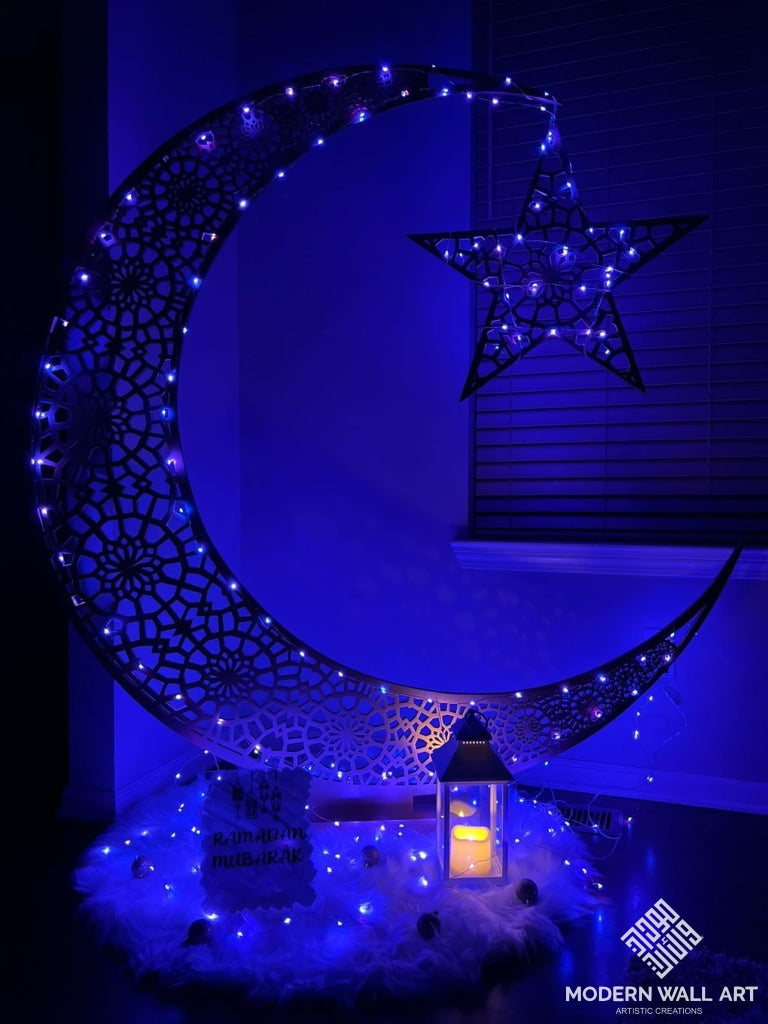 Lights For Crescent Hilal Moon