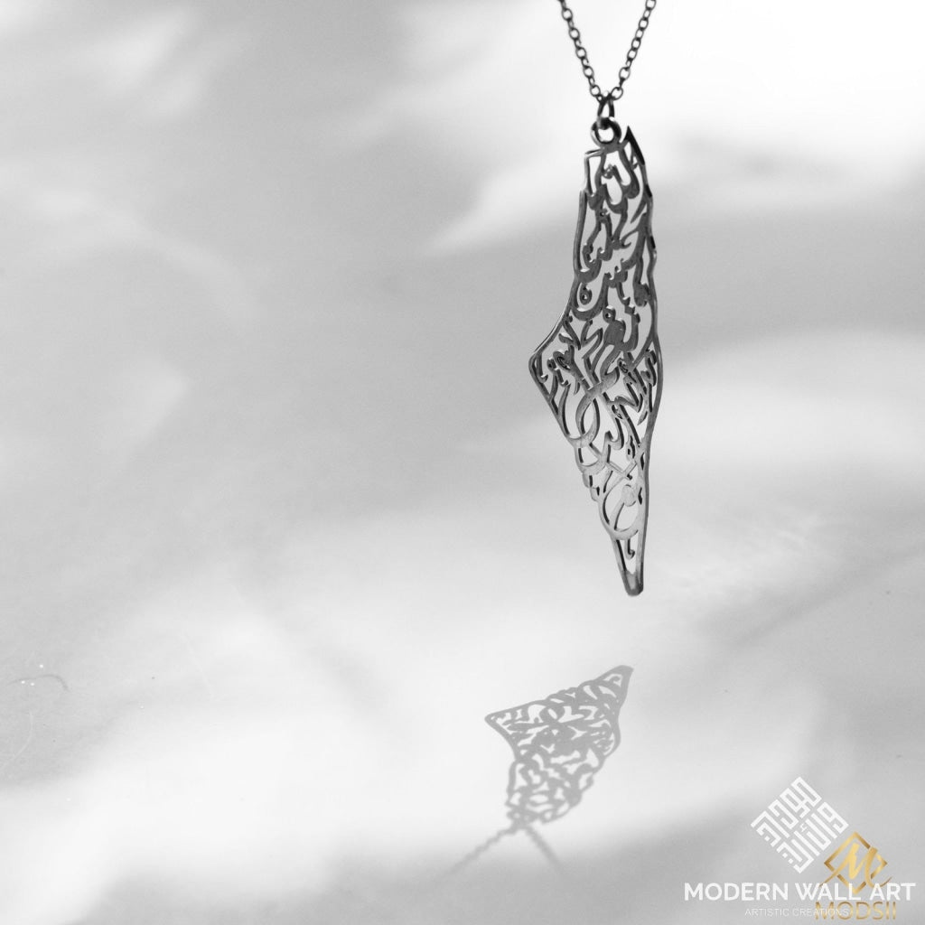 Palestine Map Car Hang Pendant