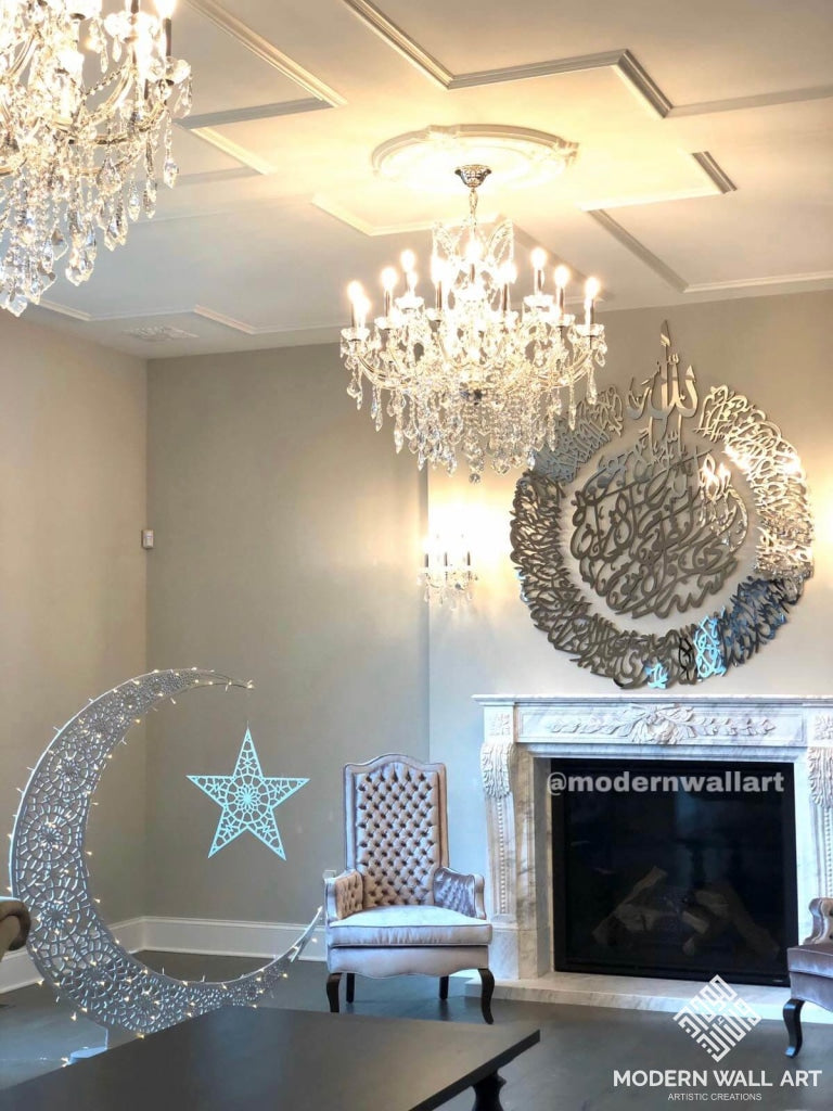 Crescent Ramadan Eid Moon Tree Hilal in 3ft to 5ft size - Modern Wall Art