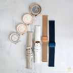 Series Ii White Leather Ayatul Kursi Watch