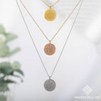 Shahada Necklace 18K Gold plated Round - Modern Wall Art