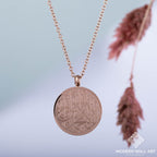 Shahada Necklace 18K Gold plated Round - Modern Wall Art