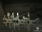 Stainless Steel 3D ARABIC Mashallah Table decor - Modern Wall Art