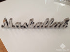Stainless Steel ENGLISH 3D Mashallah Table Decor - Modern Wall Art