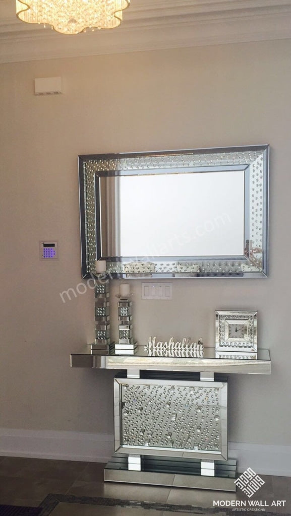 Stainless Steel ENGLISH 3D Mashallah Table Decor - Modern Wall Art