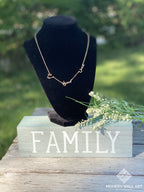 3 Name Custom  Arabic/ English Necklace 18K Gold Plated Necklaces  ( Special Order Only) (4 Colors) - Modern Wall Art